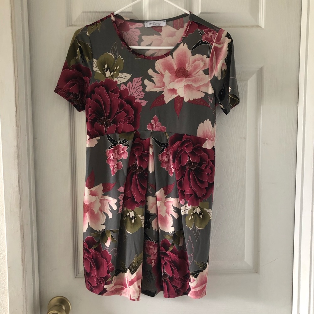 My Bump Floral Maternity Shirt